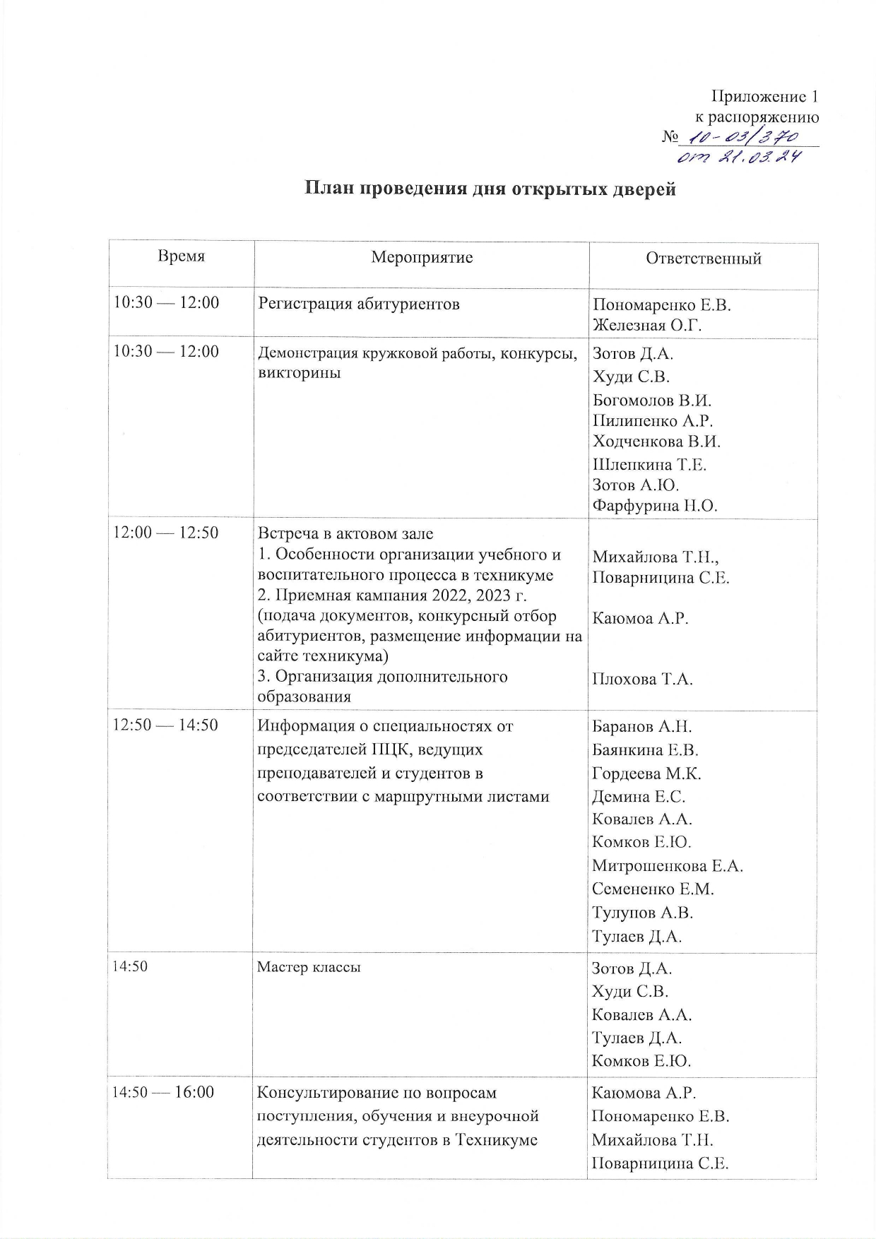 День открытых дверей - Московский техникум космического приборостроения